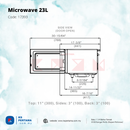 Commercial Microwave 23L