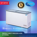 Freezer Glass / Flat Sliding / Snow