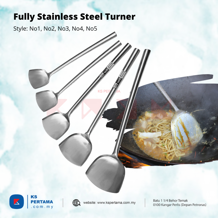 Fully Stainless Steel Turner  Handle