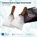 Stainless Steel Scrapper Wood Handle