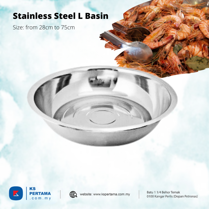 Stainless Steel L Basin