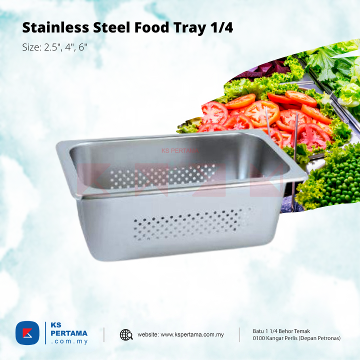 Stainless Steel Food Pan with Hole