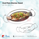 Oval Plate Warmer Stand