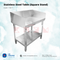 Stainless Steel Bench Table (Square Stand)