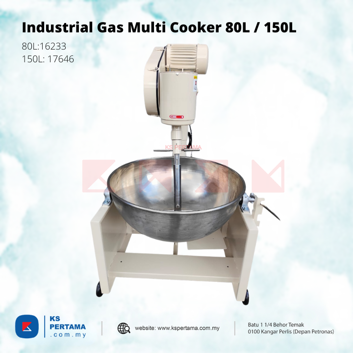 Industrial Gas Fryer Multi Cooker 80L / 150L