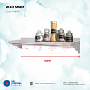 Wall Shelf Stainless Steel with Hook