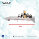 Wall Shelf Stainless Steel with Hook