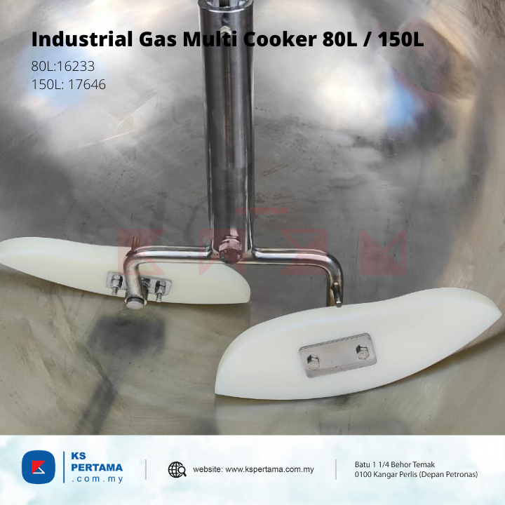 Industrial Gas Fryer Multi Cooker 80L / 150L