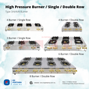 Stainless Steel Table Top - 3/4/6/8 Cast Iron Burner High Pressure