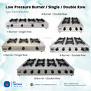 Stainless Steel Table Top - 3/4/6/8  Burner Low Pressure
