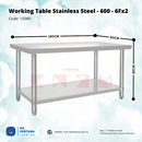 Working  Table Stainless Steel - 600 / S