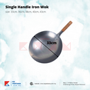 Deep Shape Single Handle Iron Wok