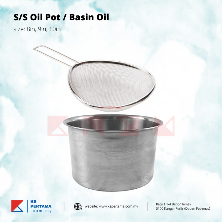 Stainless Steel  Oil Pot / Basin Oil