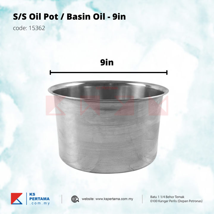 Stainless Steel  Oil Pot / Basin Oil