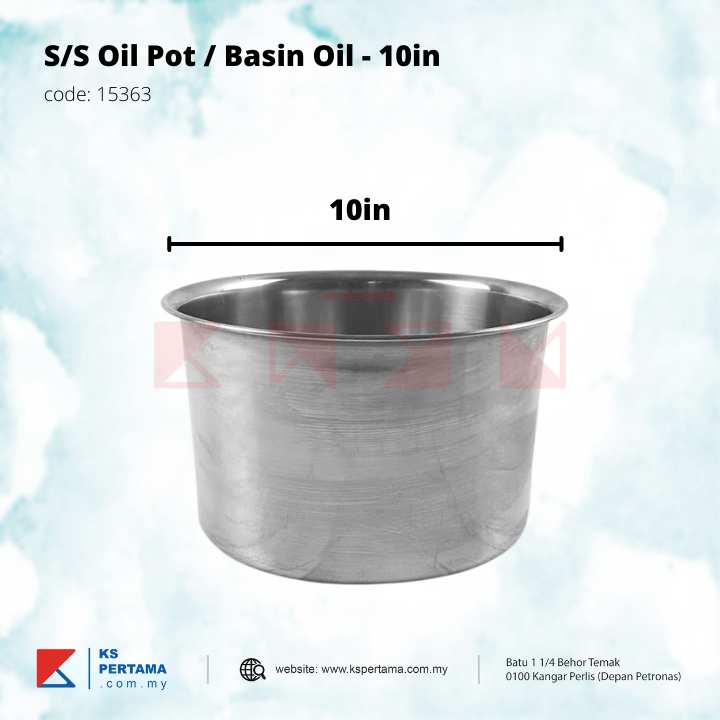 Stainless Steel  Oil Pot / Basin Oil
