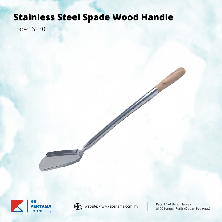 Stainless Steel Spade wood handle