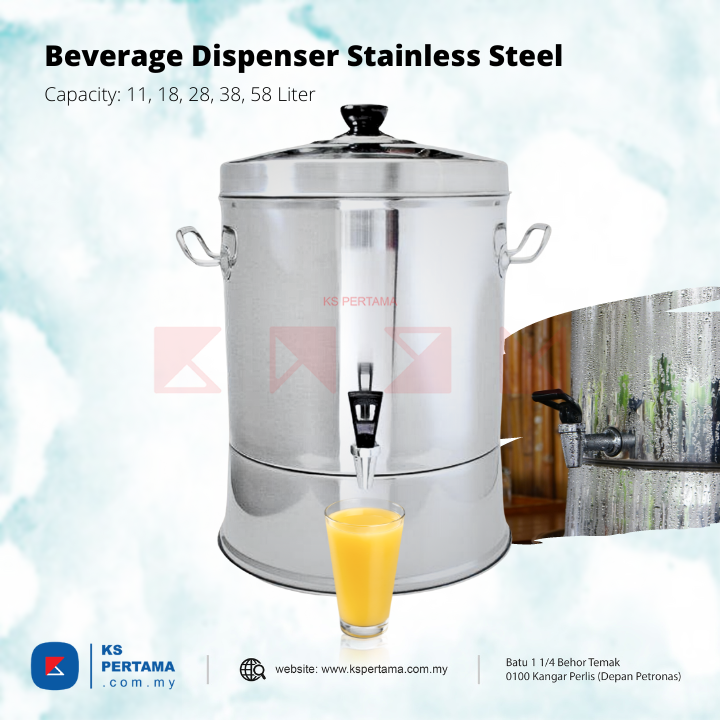 Beverage Dispenser Stainless Steel - Tea Bucket