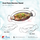 Oval Plate Warmer Stand