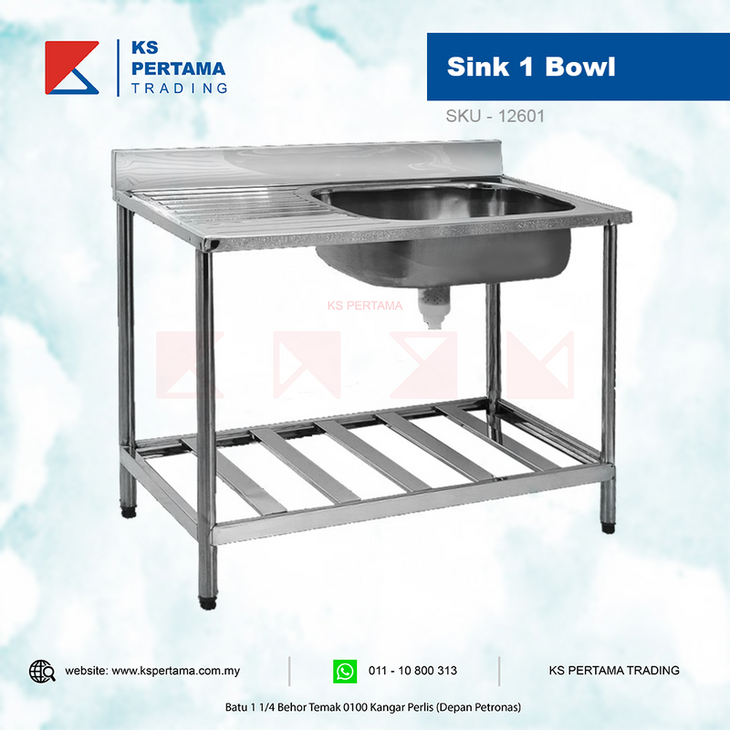 Sink 1 Bowl Big 1M / CH