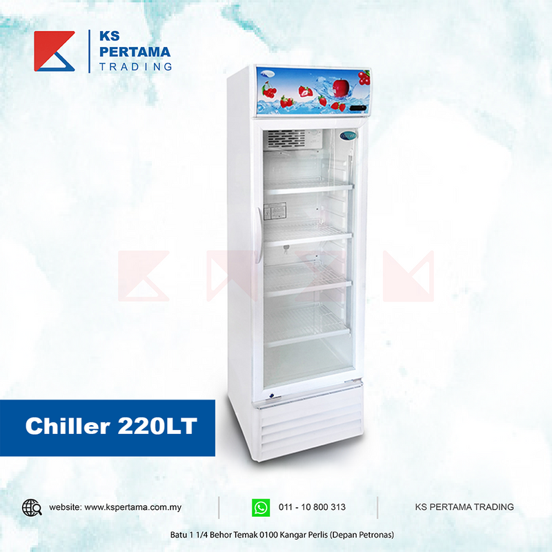 Chiller Glass Display Snow (White)