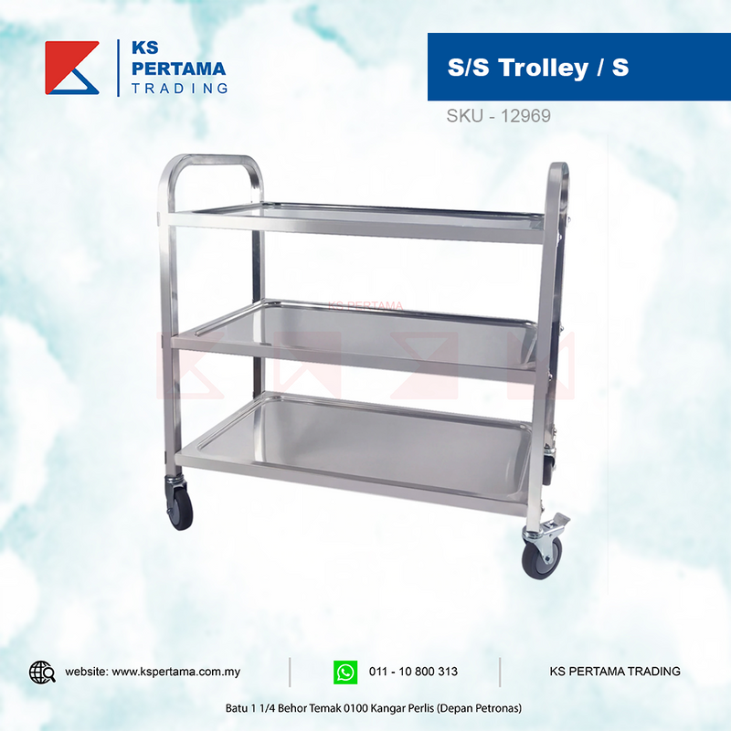 Stainless Steel Trolley Dining Cart