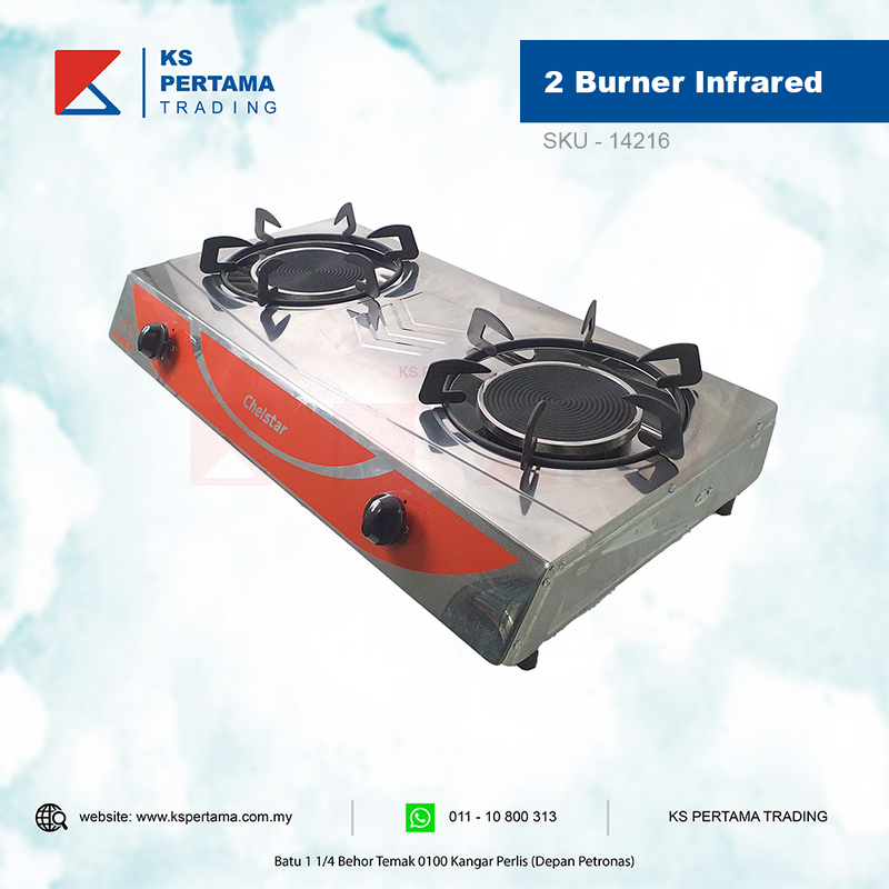 2 Burner Infrared S/S / CGC-222K/CHS