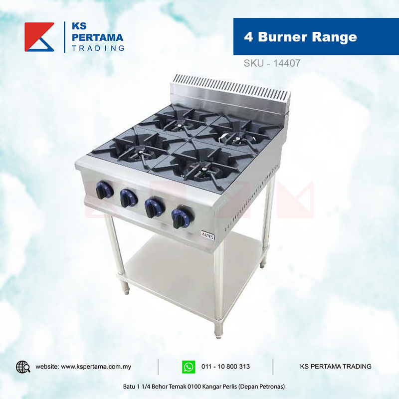 Open Burner 4 Burner Kwali Range / GBR-4