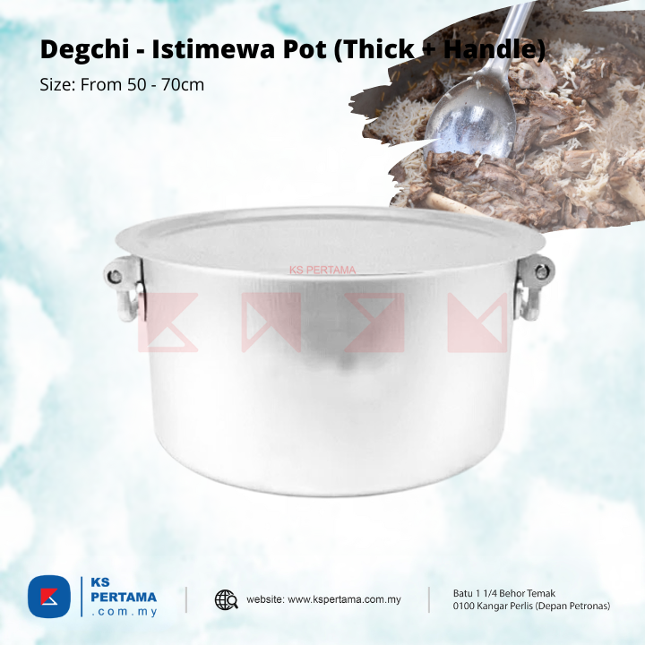 Degchi - Istimewa Pot with Double Handle (Super Thick Large 50 - 70cm)