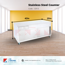 Cabinet Counter Stainless Steel with Drawer and sliding door