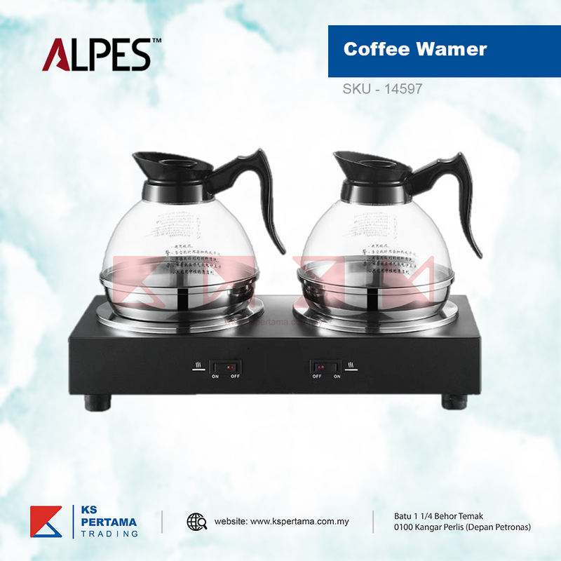 COFFEE WARMER WITH DECANTERS
