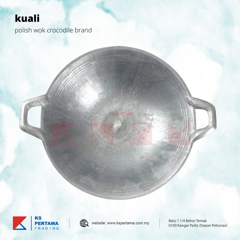 Kuali Polish Wok - Crocodile brand