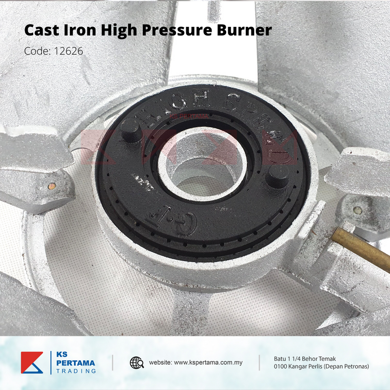 High Pressure Burner with bowl Silver / 308