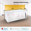 Cabinet Counter Stainless Steel with Drawer and sliding door