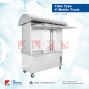 Stainless Steel Mobile Kiosks / Flat Type