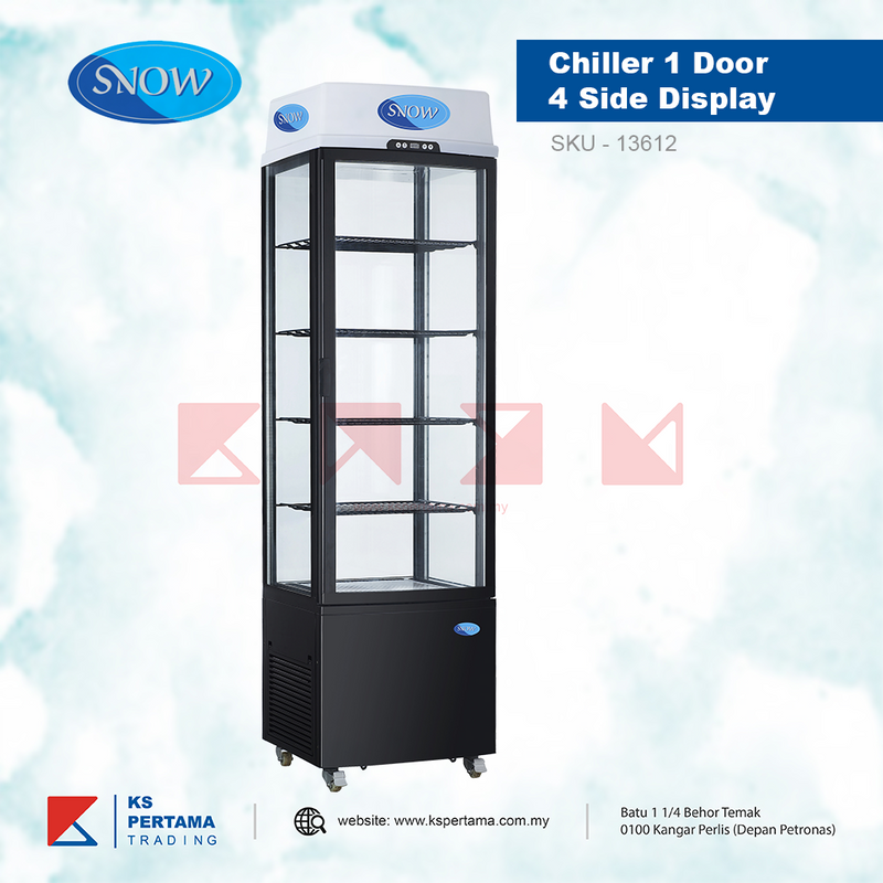4 Side Glass Display Chiller