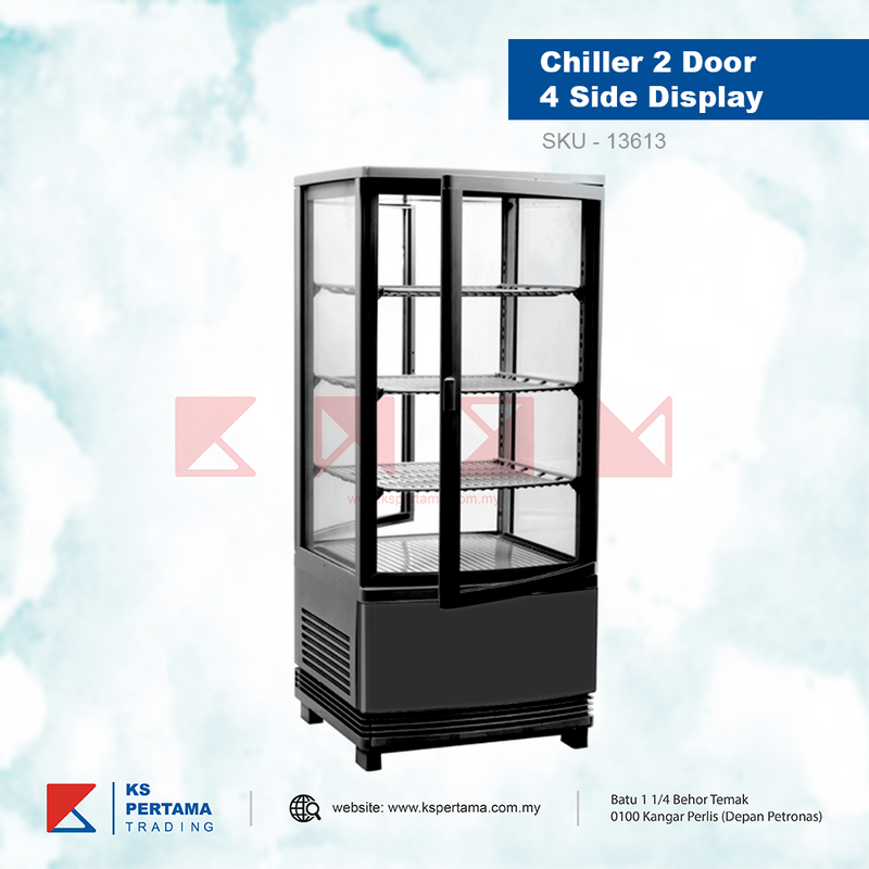 4 Side Glass Display Chiller