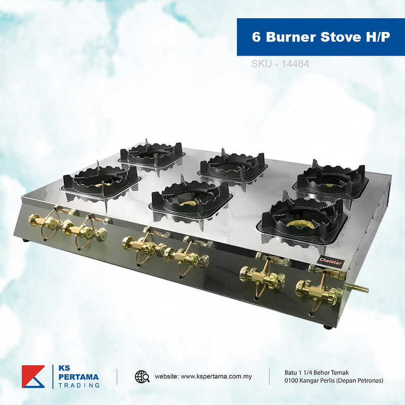 Table Top 3 Burner High Pressure Commercial Stove