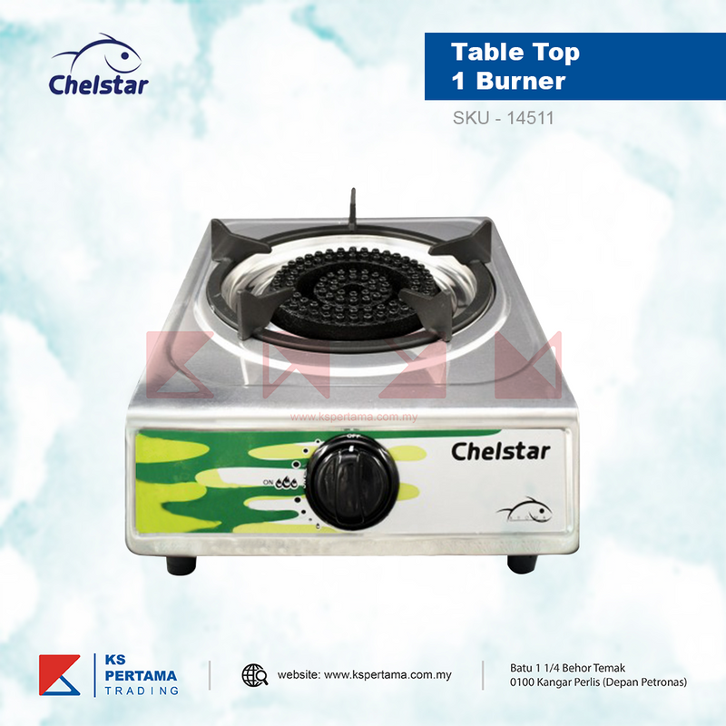 Black HV Stove Burner Table Top - CHS