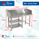 Stainless Steel Burner Stand Table