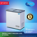 Freezer Glass / Flat Sliding / Snow