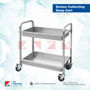 Trolley Dishes Collecting Cart (Deep)