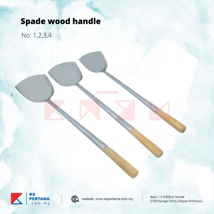 Stainless Steel Spade wood handle