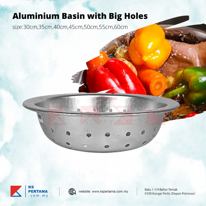 Aluminium Basin with Big Holes